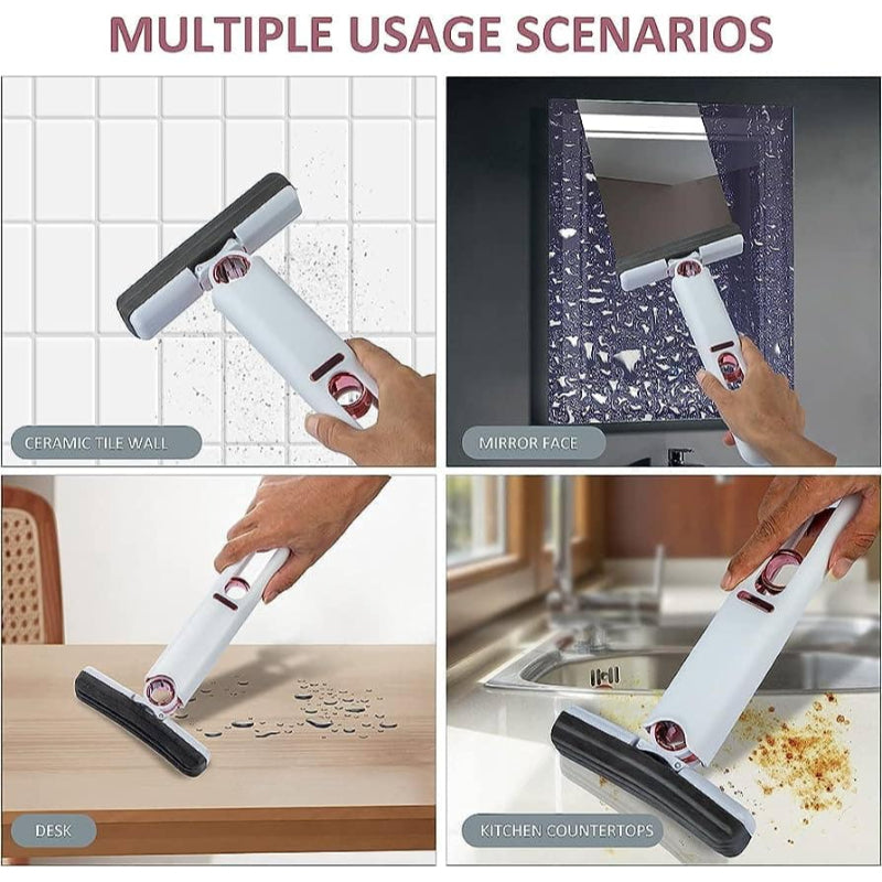 Portable mini mop | desk cleaning mop | Squeeze sponge cleaner