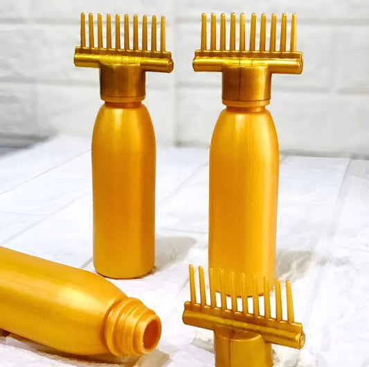 Oil and color applicator bottle | Comb head bottle for oiling and coloring