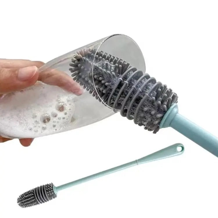 Silicone bottle brush | Long handle bottle cleaning brush