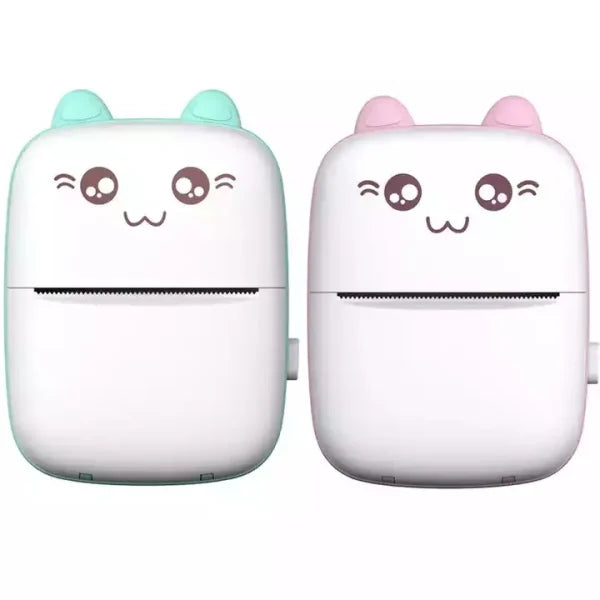 Mini portable printer | Cute rechargeable thermal printer | Pocket colourful printer