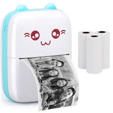 Mini portable printer | Cute rechargeable thermal printer | Pocket colourful printer